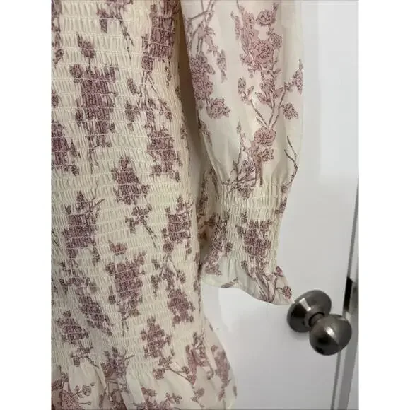 Cistar New York Floral Print Smocked Waist Dress - Picture 8 of 9